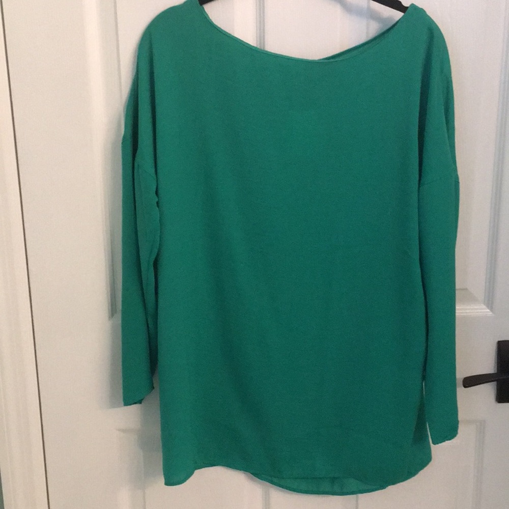 NWT MNG Green Long Sleeve Dress Shirt